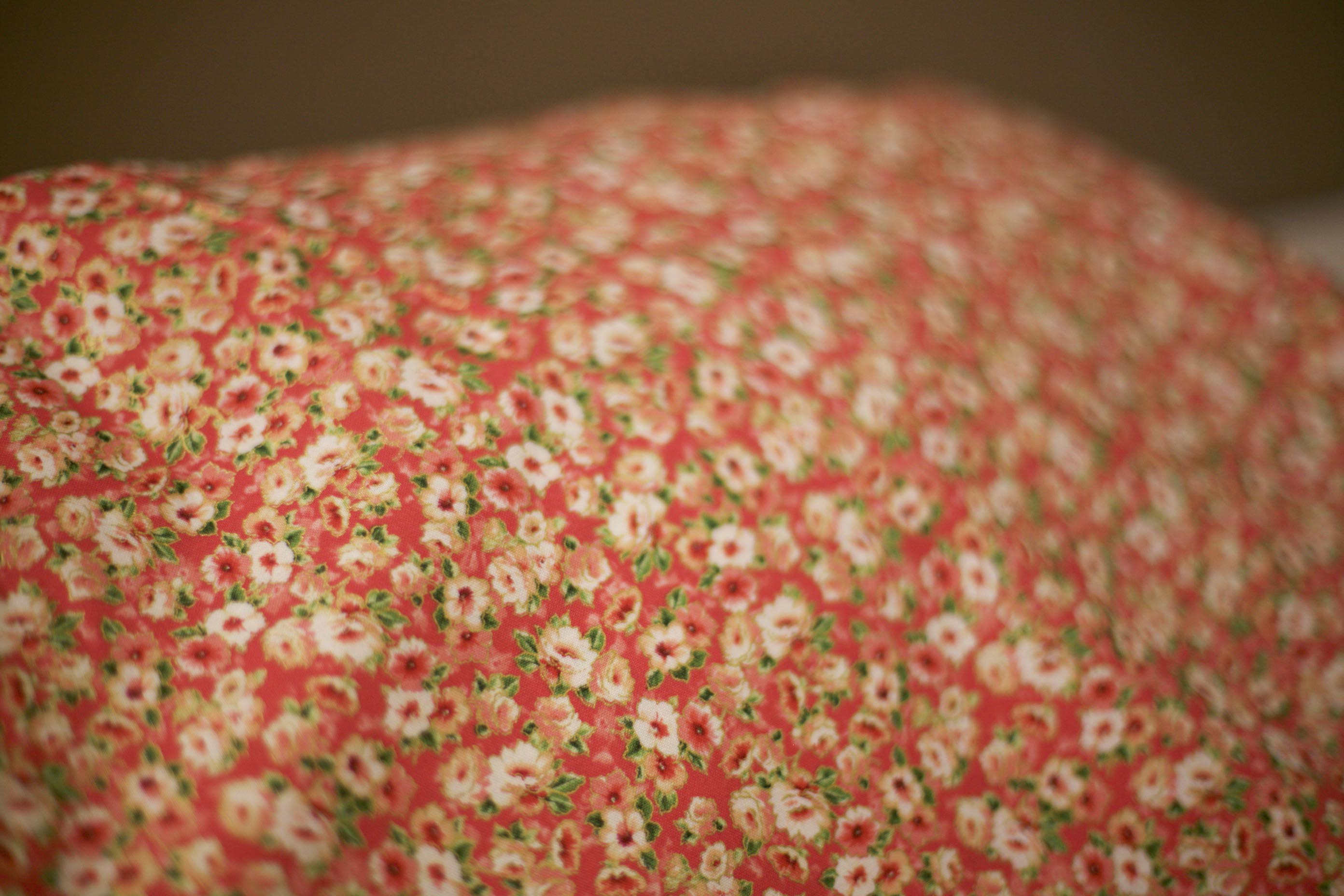 coral rose fabric