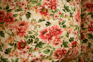 pink rose fabric