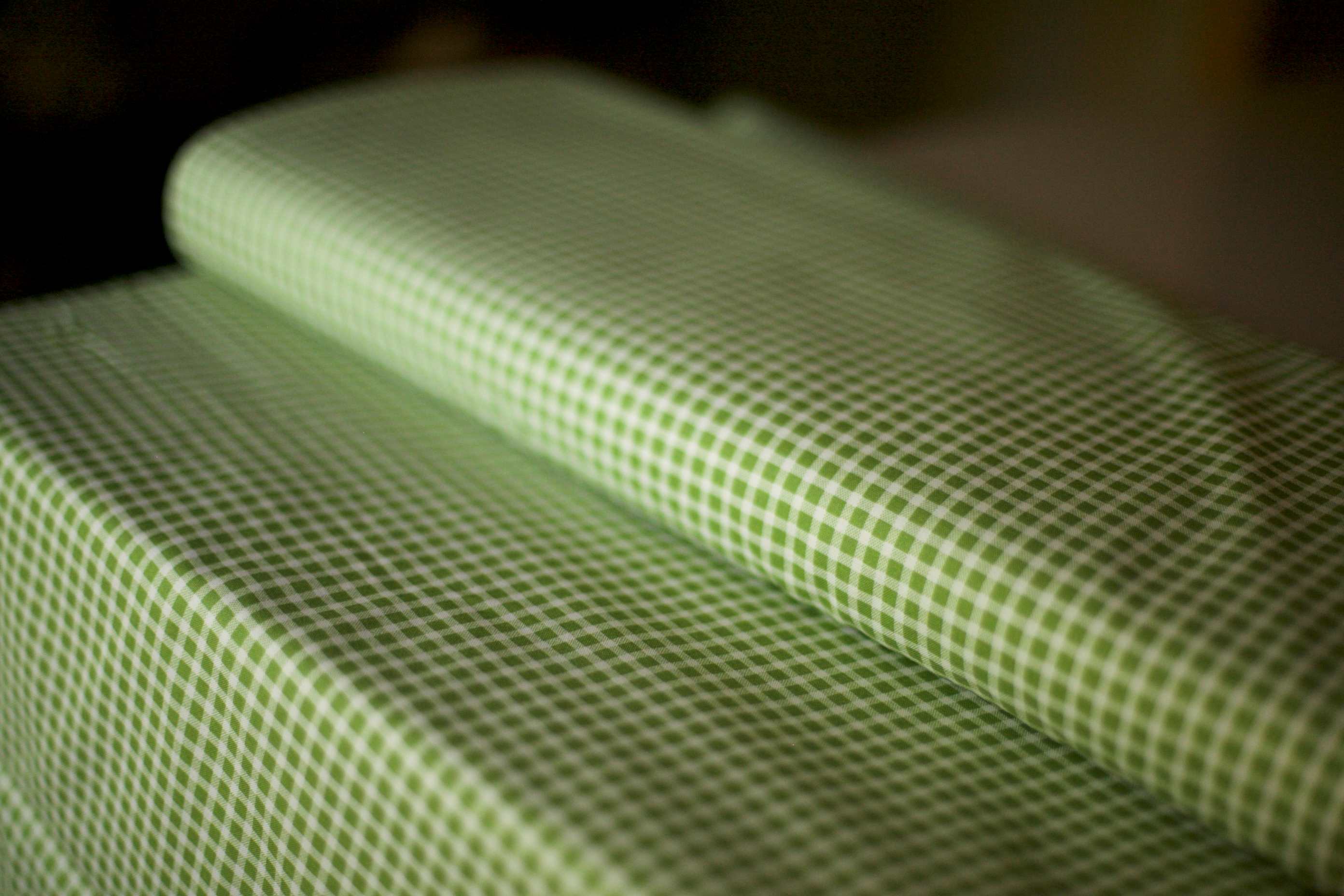 green vintage quilting fabric