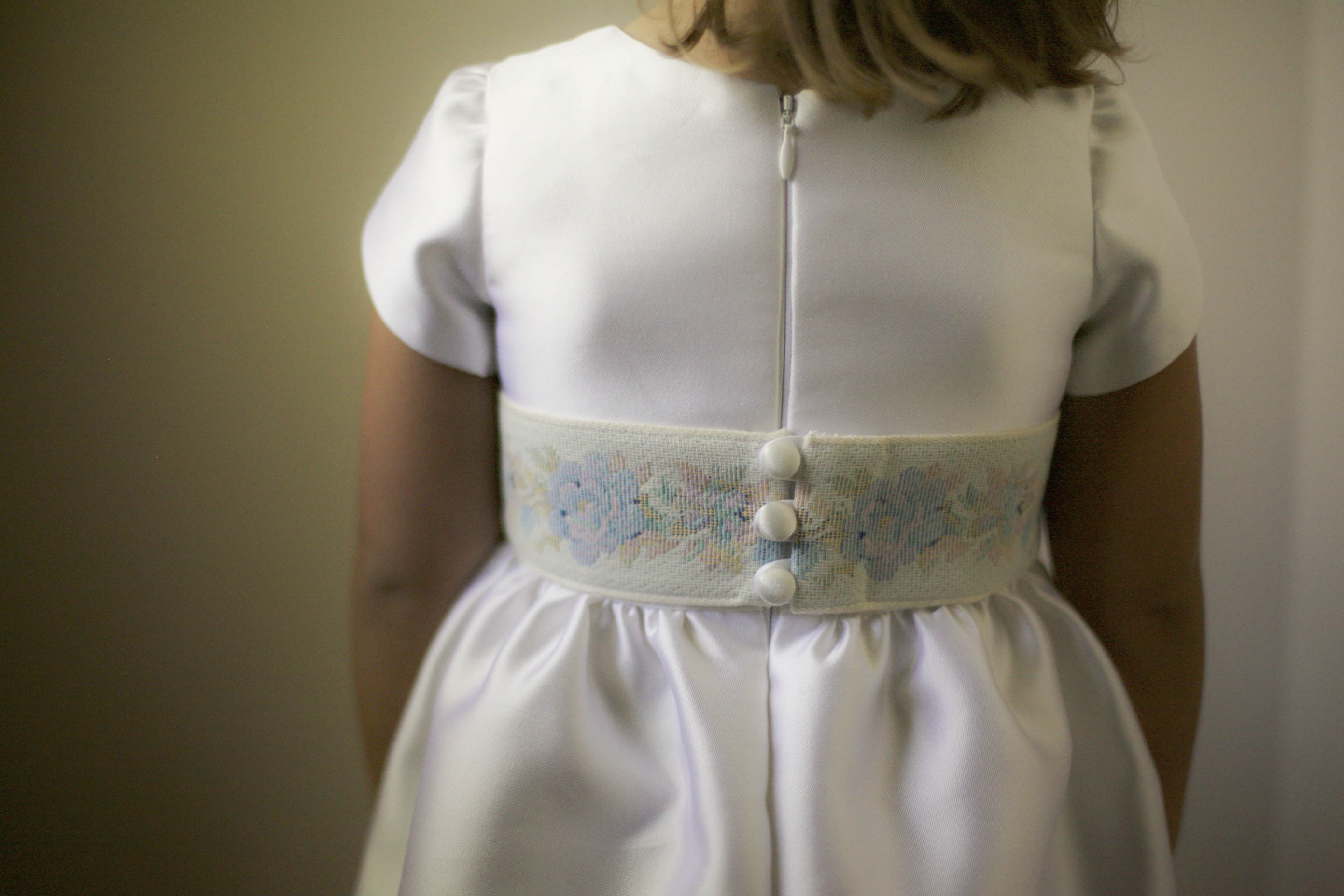 light blue flower girl dress