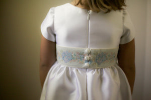 light blue flower girl dress