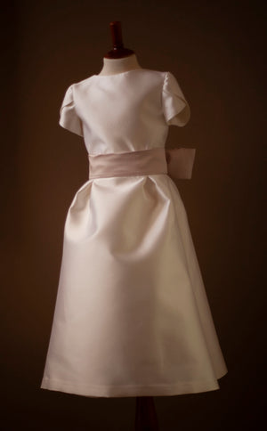 light ivory junior bridesmaid dress